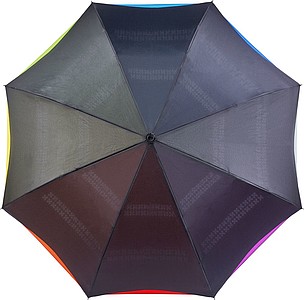 TERAM Vícebarevný dvouvrstvý deštník - parametry 107 x 77 cm - reklamní deštníky