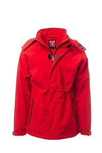 Unisex zimní bunda Payper NORDET, červená, velikost L - bunda s potiskem