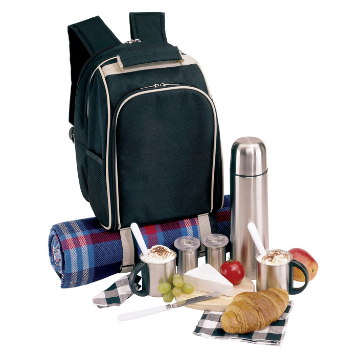 picnic backpack for 2 with flask