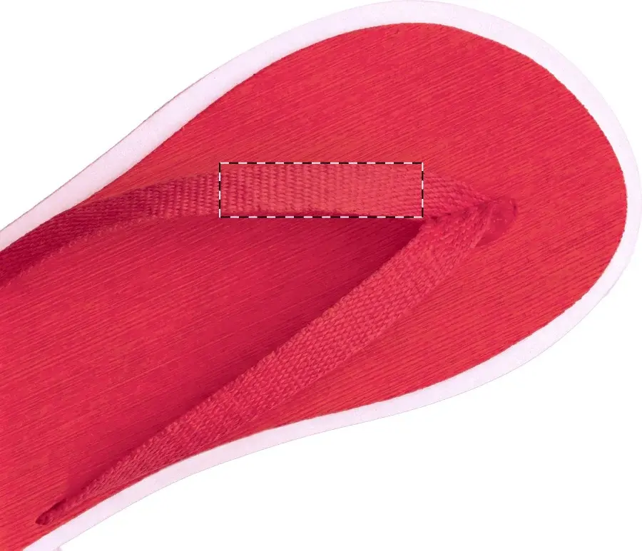 Print position: Left flip-flop - left strap