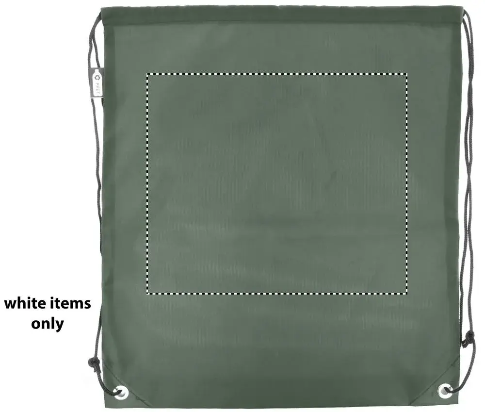 Print position: back – white section