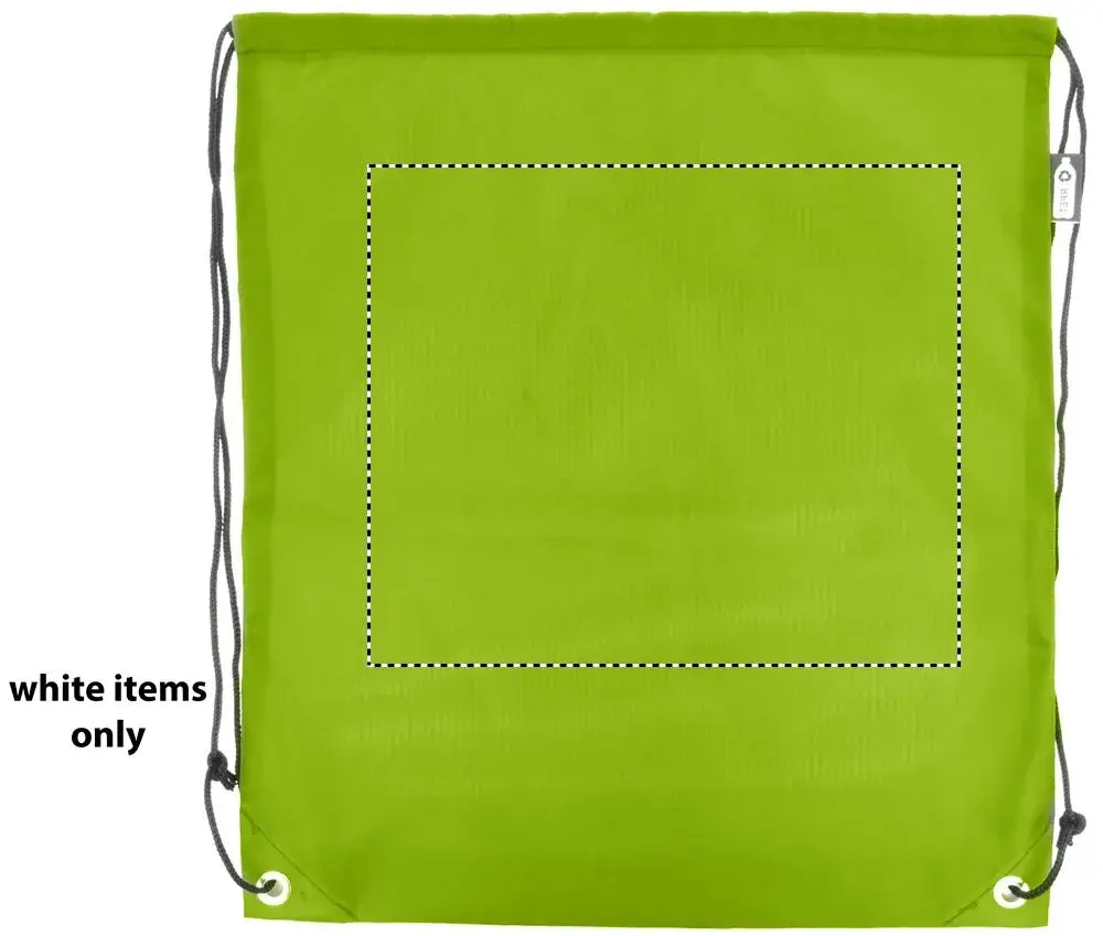 Print position: front – white section