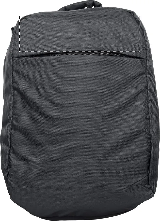 Print position: Above the zip