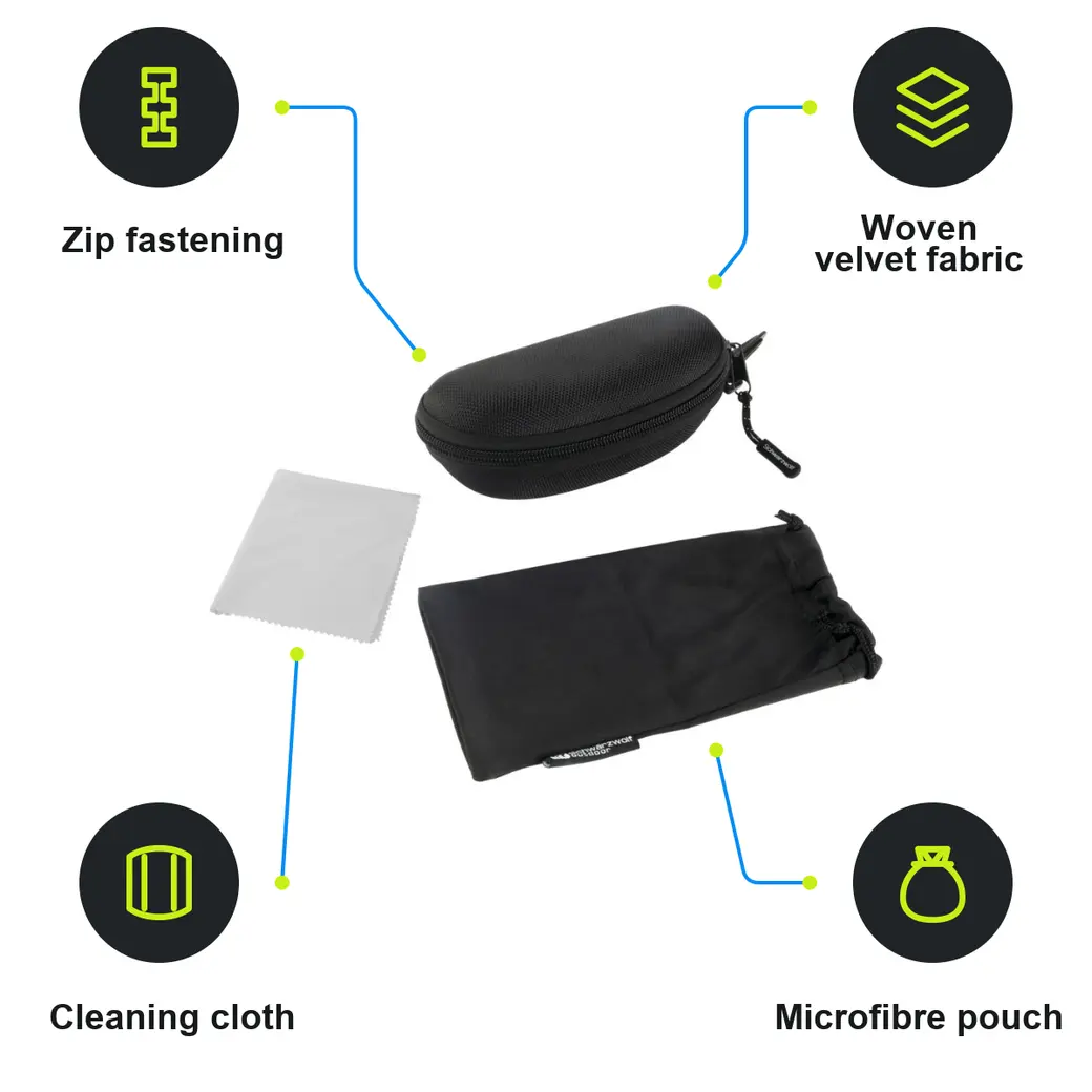 Infographic: SCHWARZWOLF ARKANSAS Sunglasses Case, Black