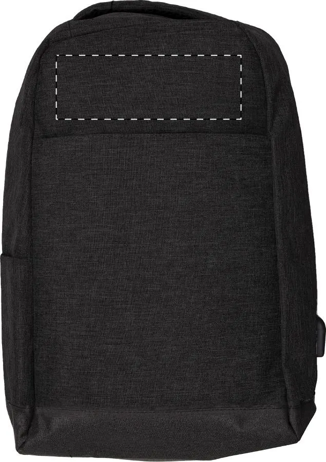 Print position: Above the zip
