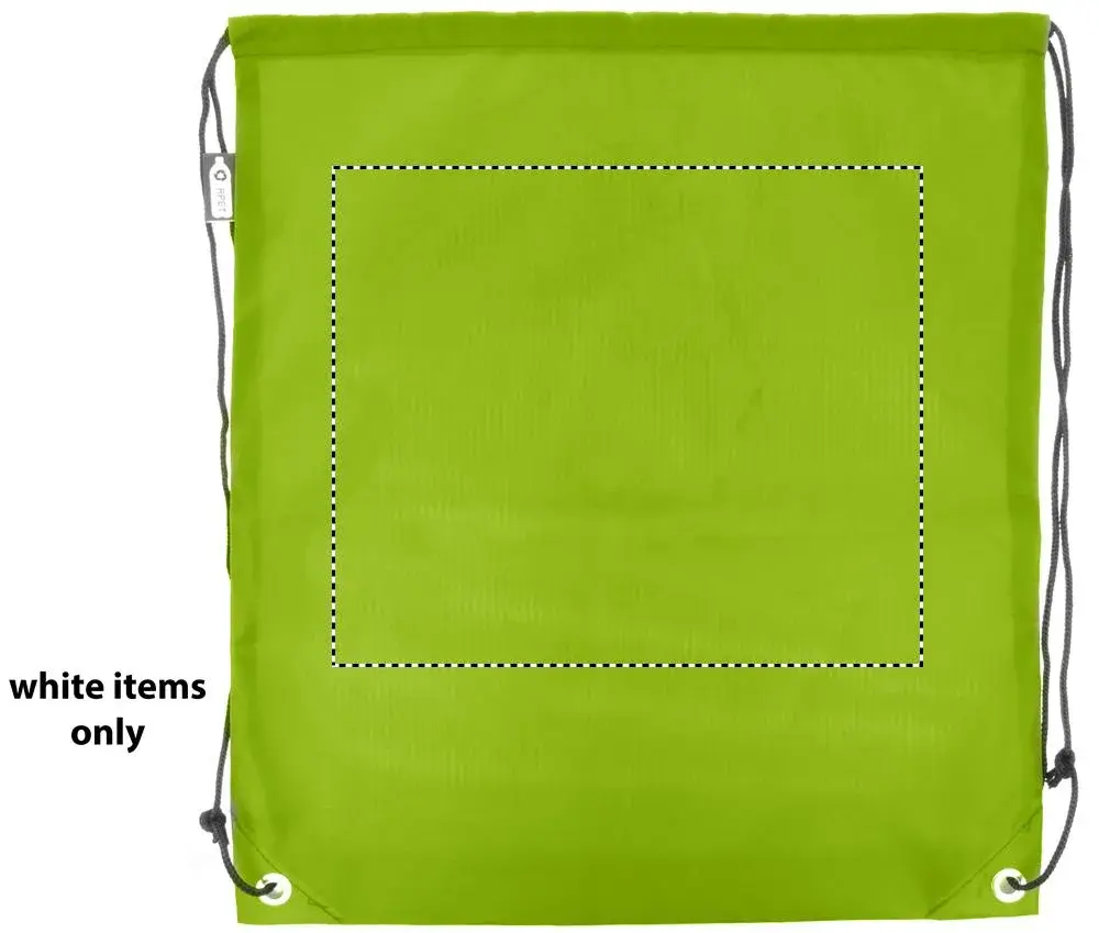 Print position: back – white section