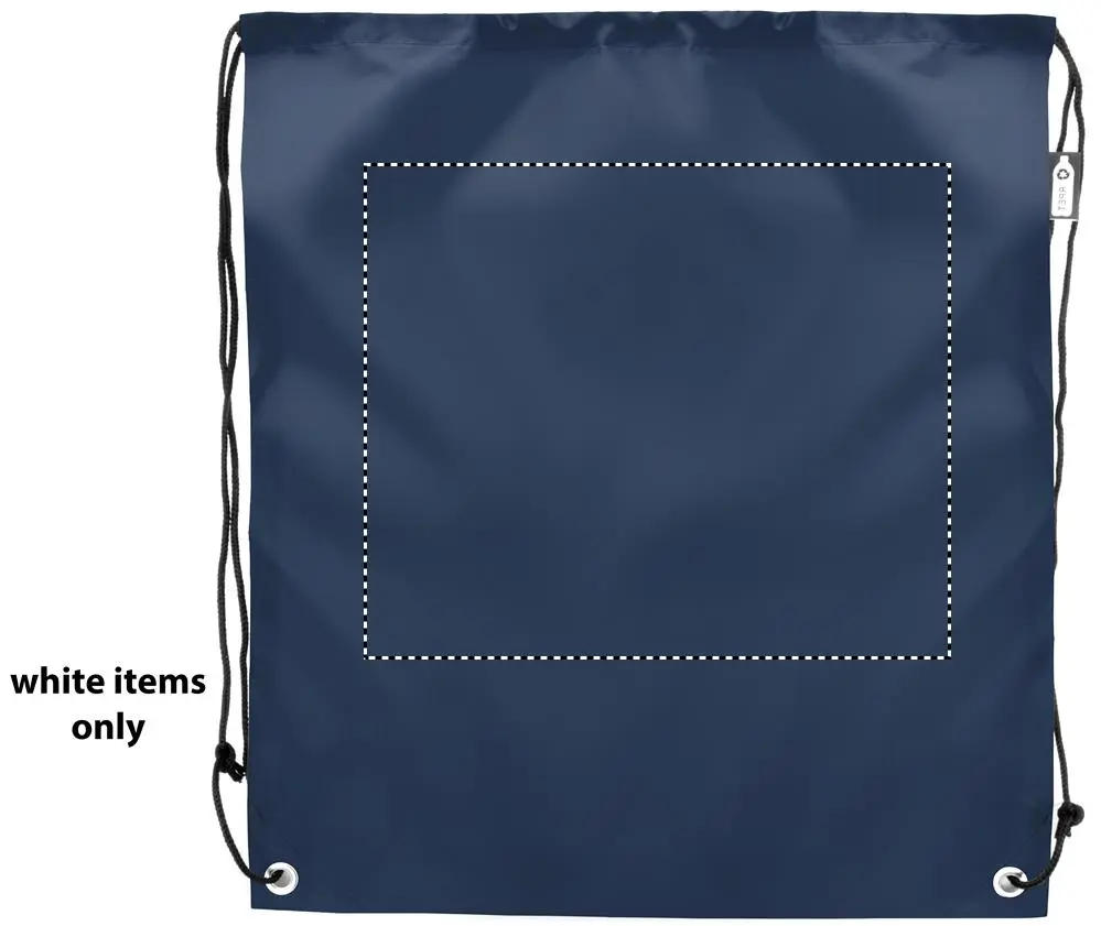 Print position: front – white section