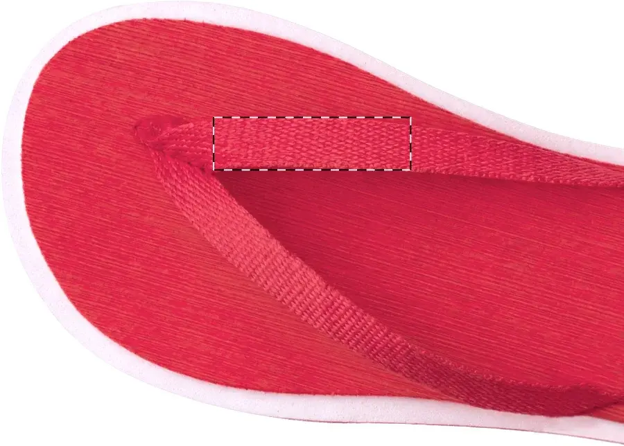 Print position: Left flip-flop - right strap