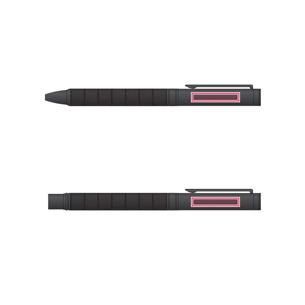 Print location: ESMEE Set Ballpoint Pen and Rollerball Black - Pen and rollerball bodies