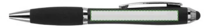 Print position: Beside the clip, for right-handed use