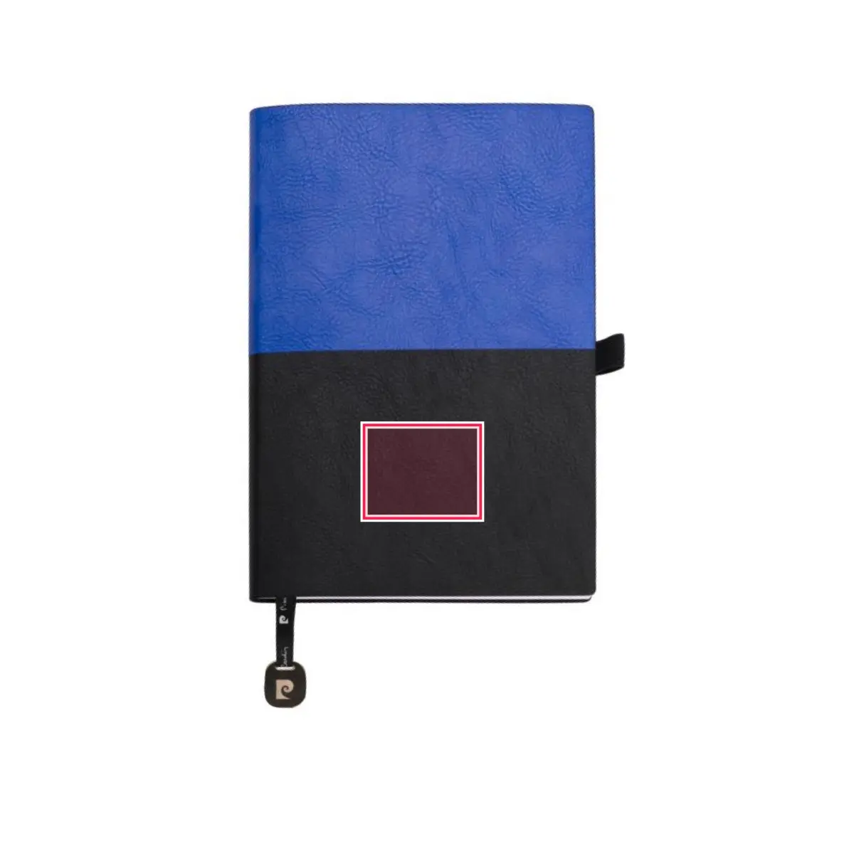 Print placement: REPORTER Notepad A5 Dotted Sheets Blue/Black - Notebook cover