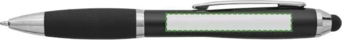 Print position: Beside the clip, for right-handed use