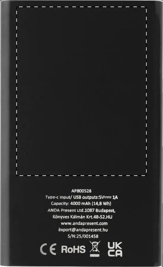 Print position: Back