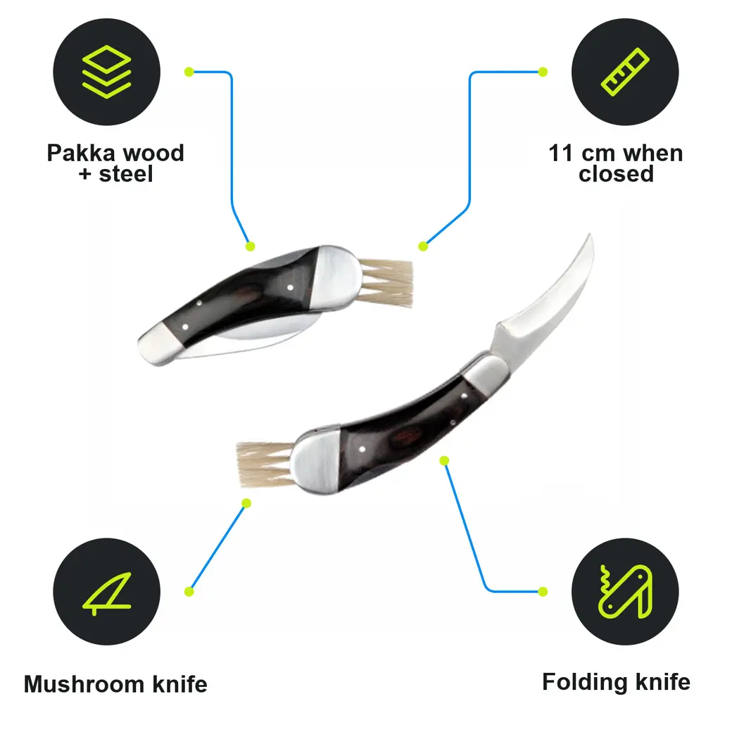 Infographic: SCHWARZWOLF PILZ Mushroom knife, brown