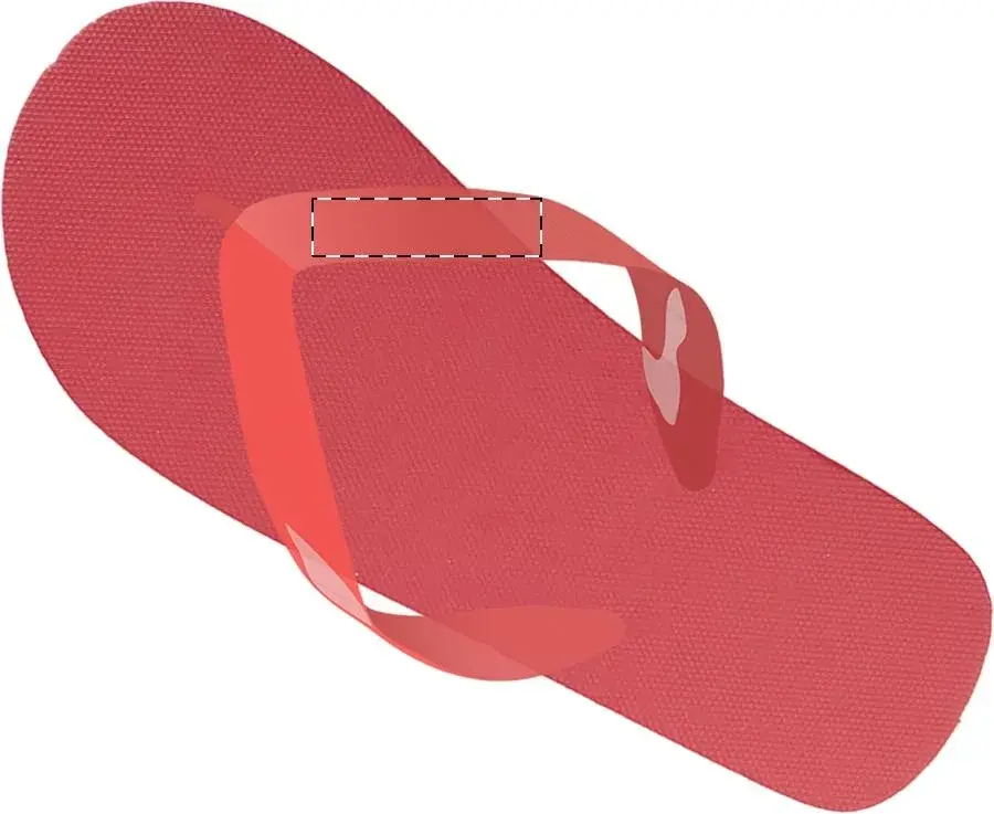 Print position: Left flip-flop - right strap