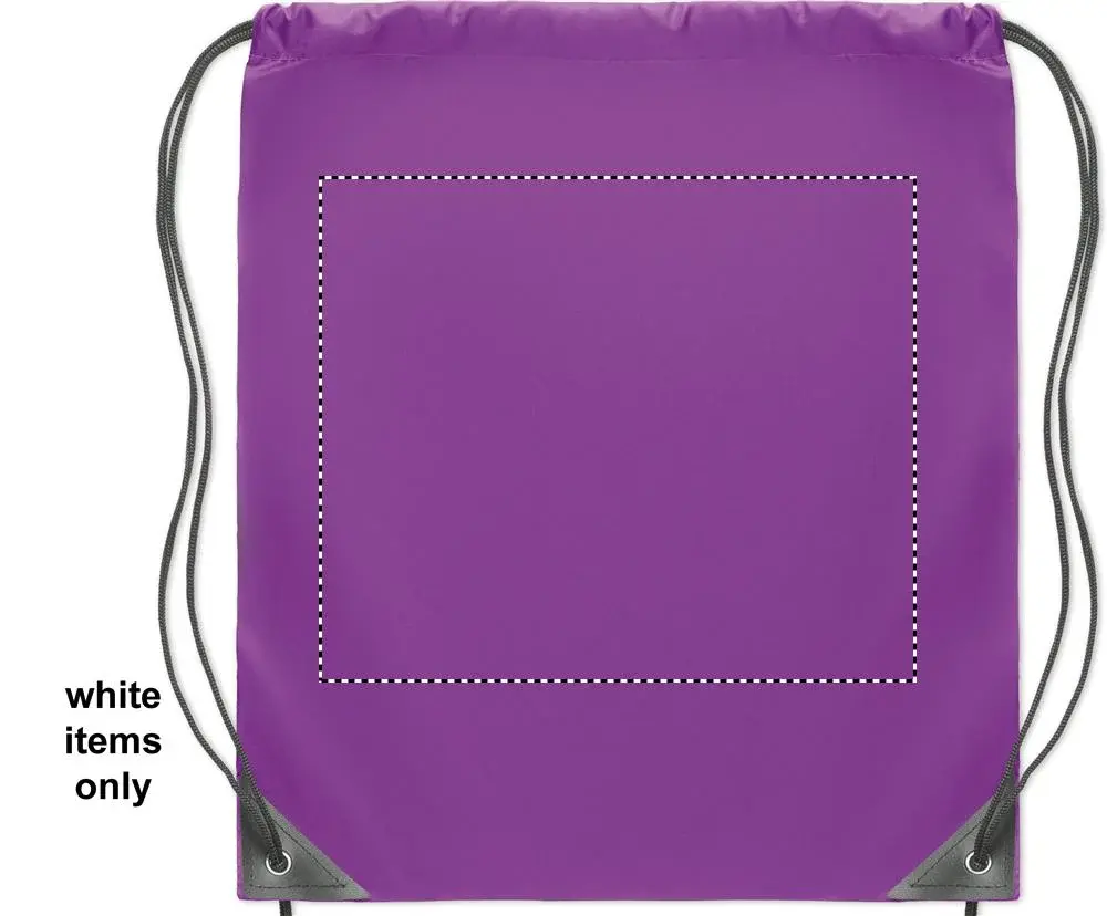 Print position: front – white section