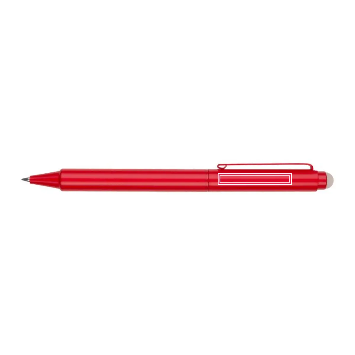 Print location: ALAIN Erasable ballpoint pen, red – Side of pen body