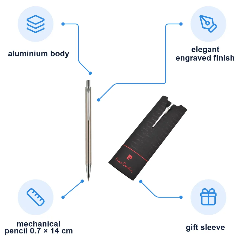 Infographic: PIERRE CARDIN AMOUR Mechanical pencil, silver