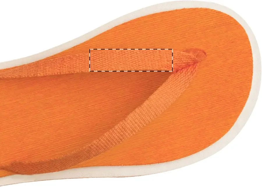 Print position: Right flip-flop - left strap
