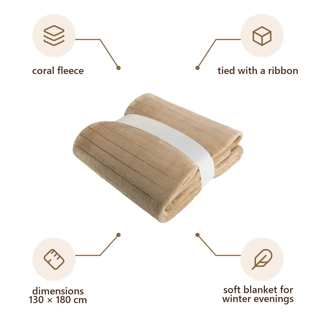 Infographic: VS MANGAIA Soft blanket 130 x 180 cm, beige