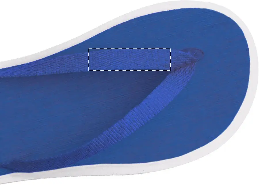 Print position: Right flip-flop - left strap