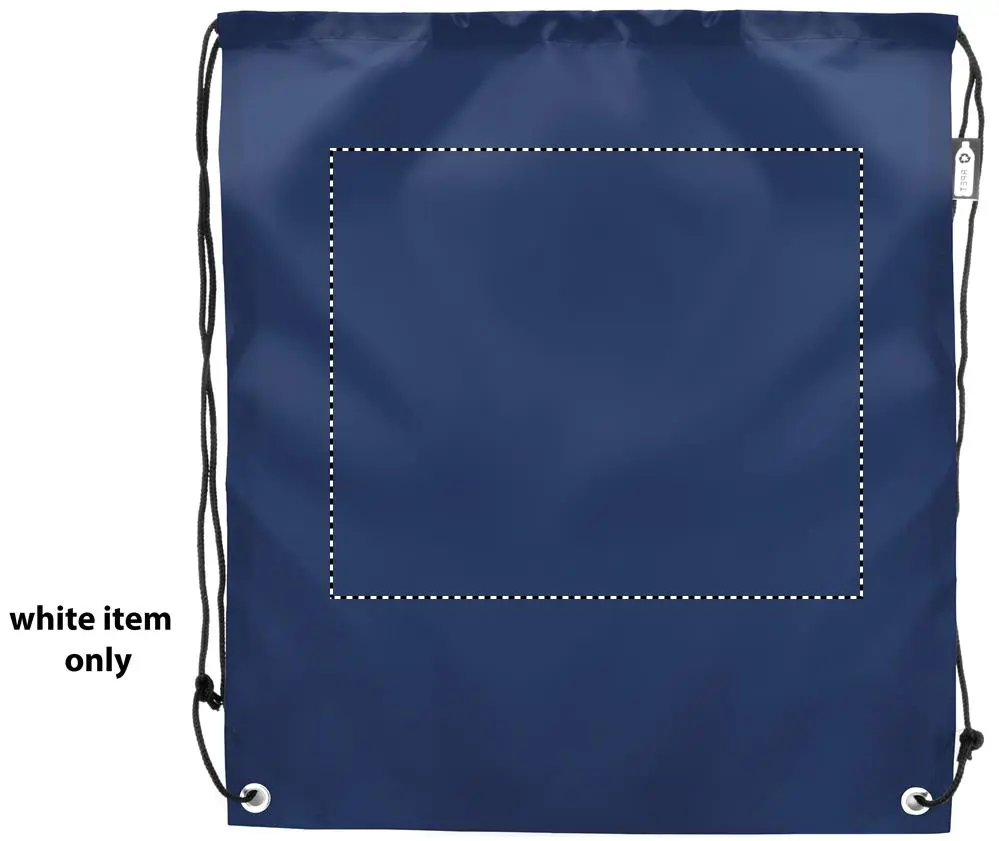 Print position: front – white section