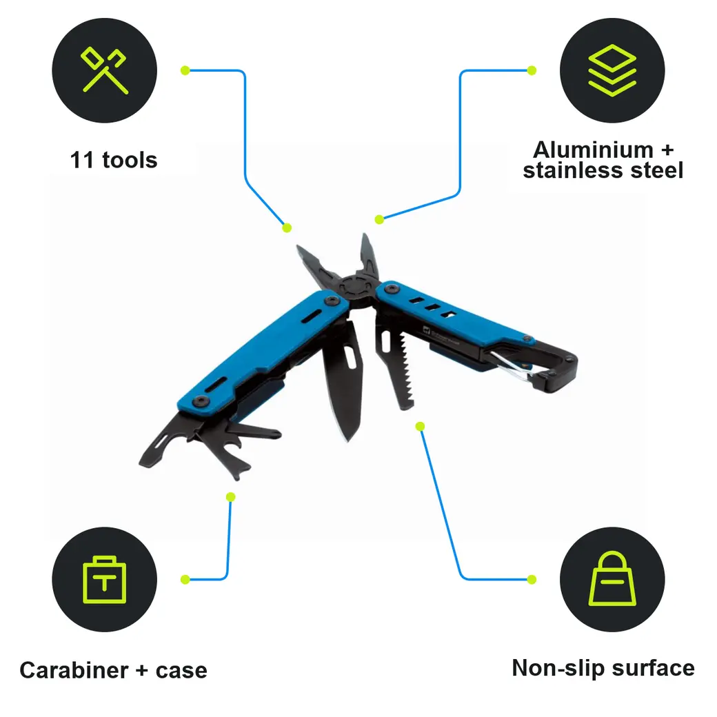 Infographic: SCHWARZWOLF NOBLE Multi-tool, 11 tools, black