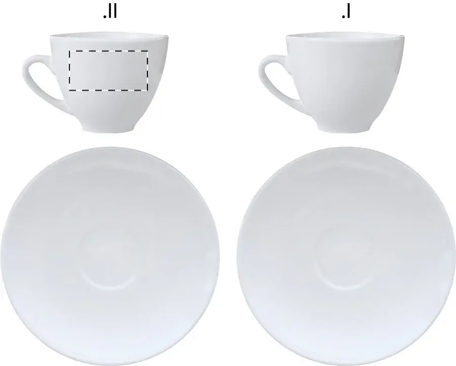Print position: Cup 1 - for left-handed use