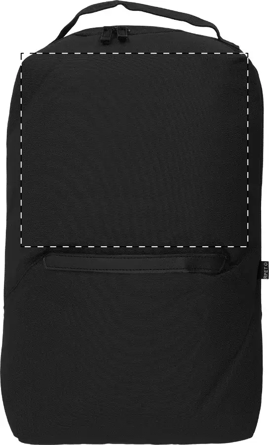 Print position: Above the zip