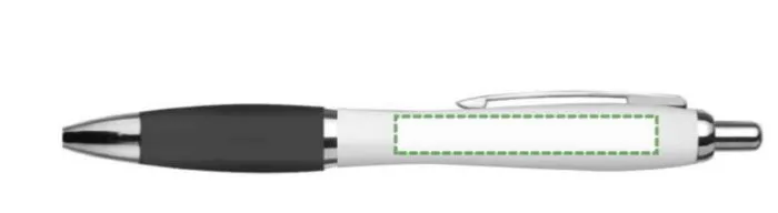 Print position: Beside the clip, for right-handed use