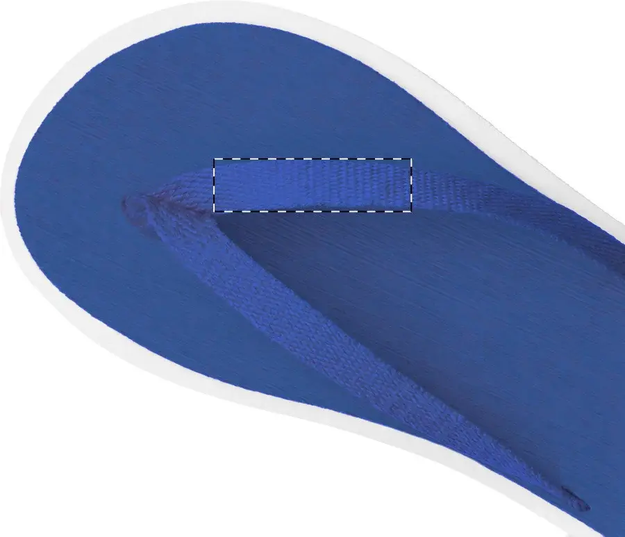 Print position: Right flip-flop - right strap