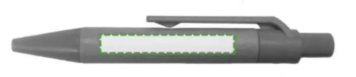 Print position: Beside the clip, for right-handed use