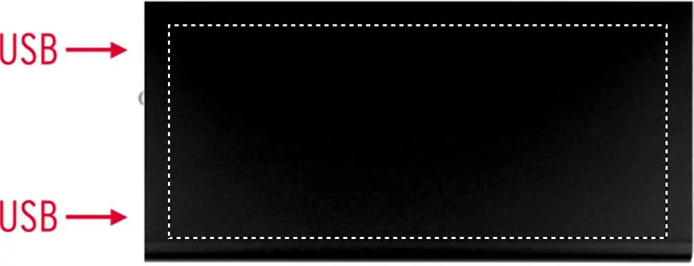 Print position: lower section - area for digital printing