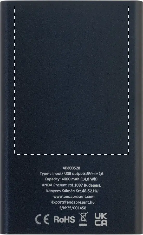Print position: Back