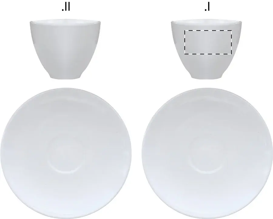 Print position: Cup 2 - opposite the handle