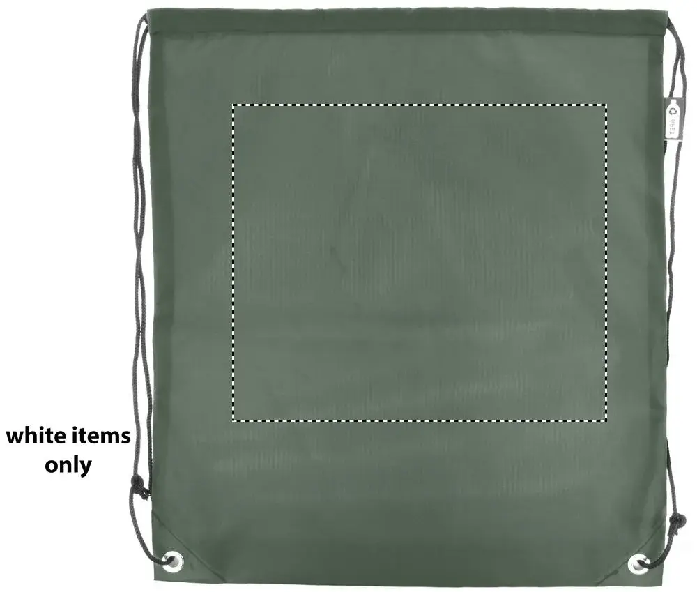 Print position: front – white section