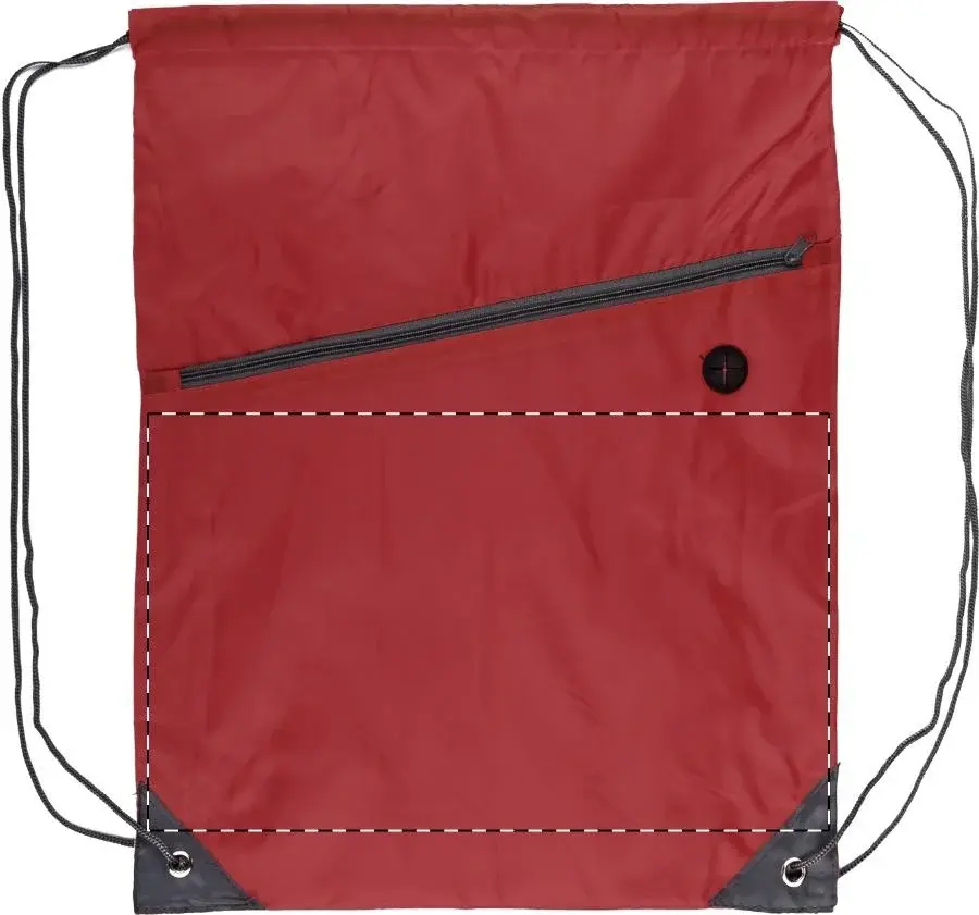 Print position: Front - below the zip