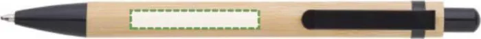 Print position: In line with the clip