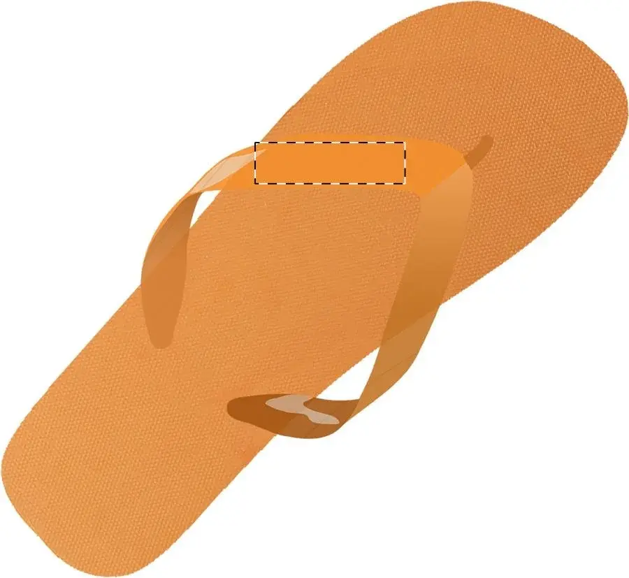 Print position: Left flip-flop - left strap