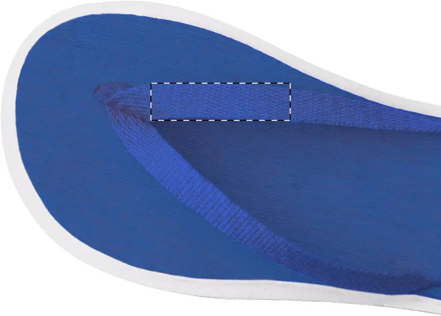 Print position: Left flip-flop - right strap