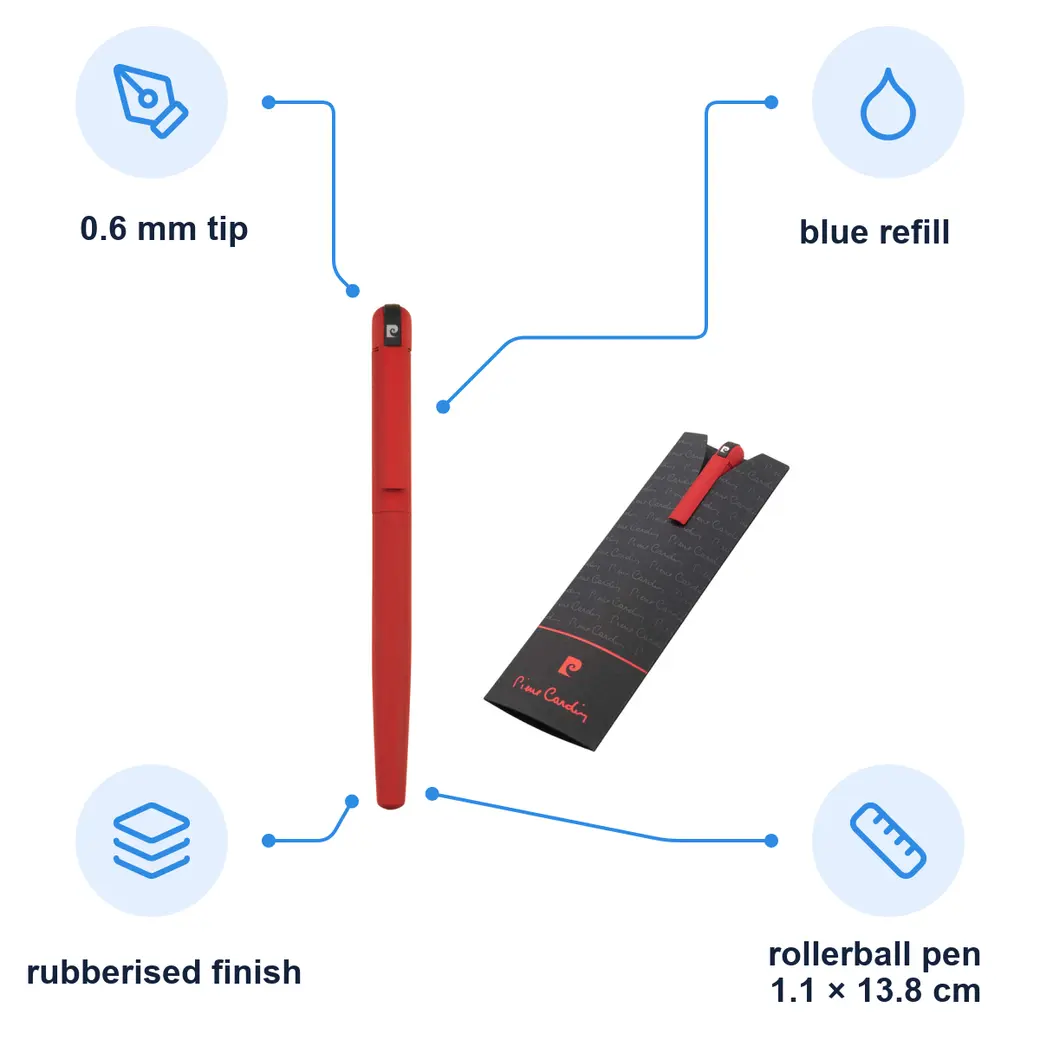 Infographic: PIERRE CARDIN HARMONY Rollerball pen, red