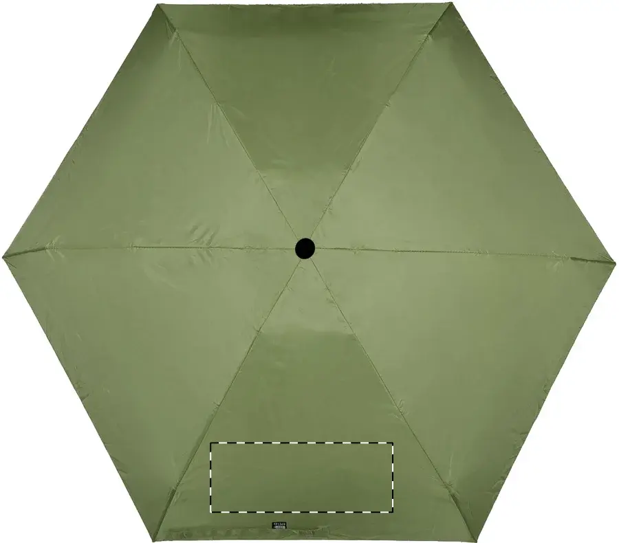 Print position: panel 1 – with a fastening strip (panels numbered clockwise)