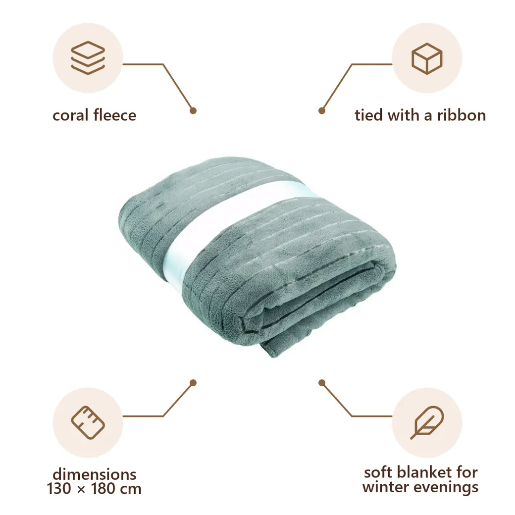 Infographic: VS MANGAIA Soft blanket 130 x 180 cm, grey