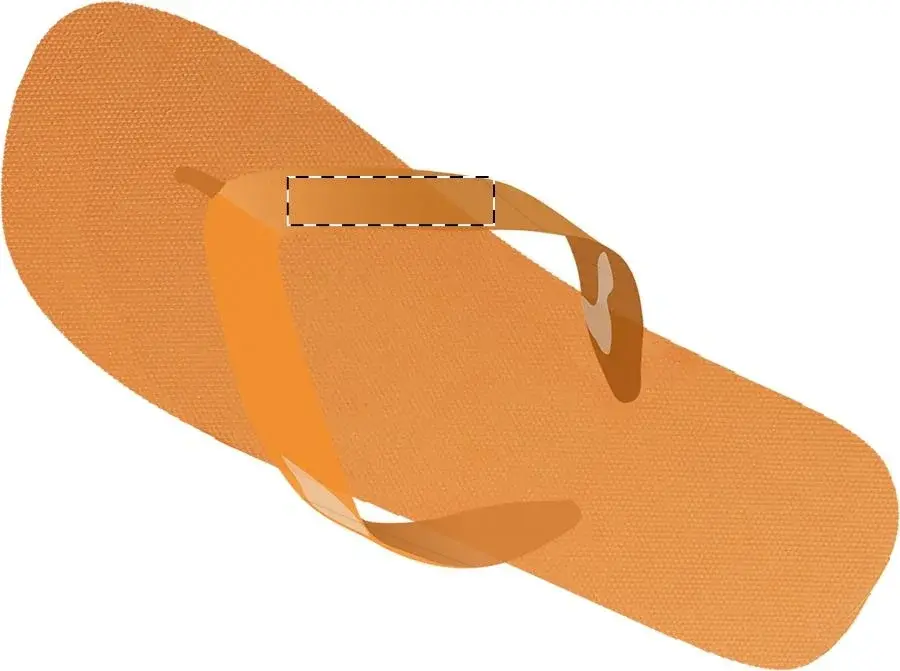 Print position: Left flip-flop - right strap