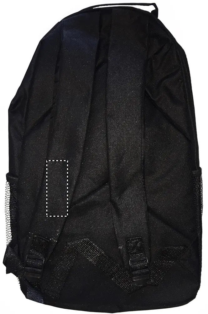 Print position: left shoulder strap