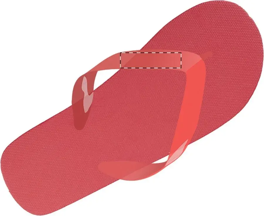 Print position: Right flip-flop - left strap