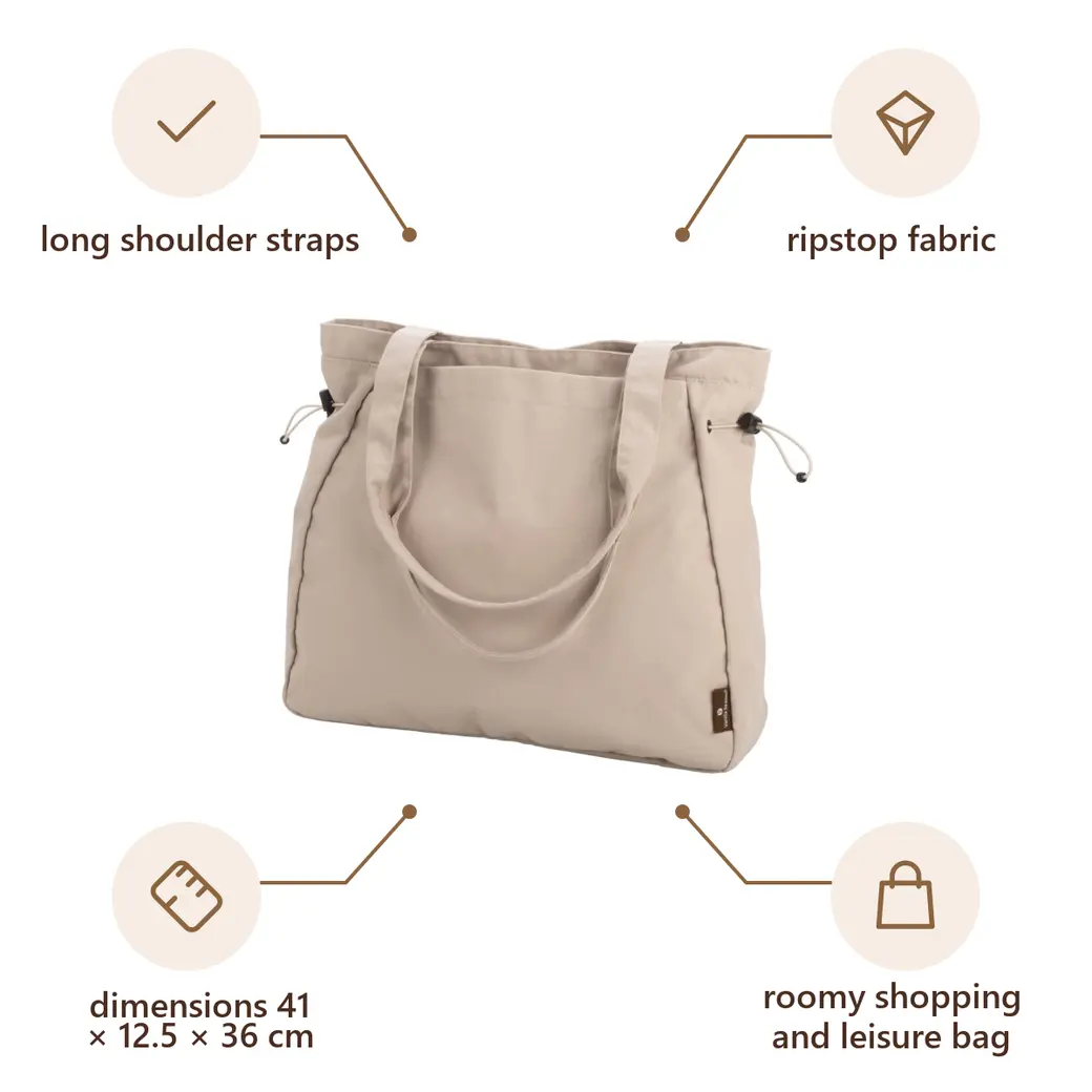 Infographic: VS TAMALA Shopping and leisure bag, beige