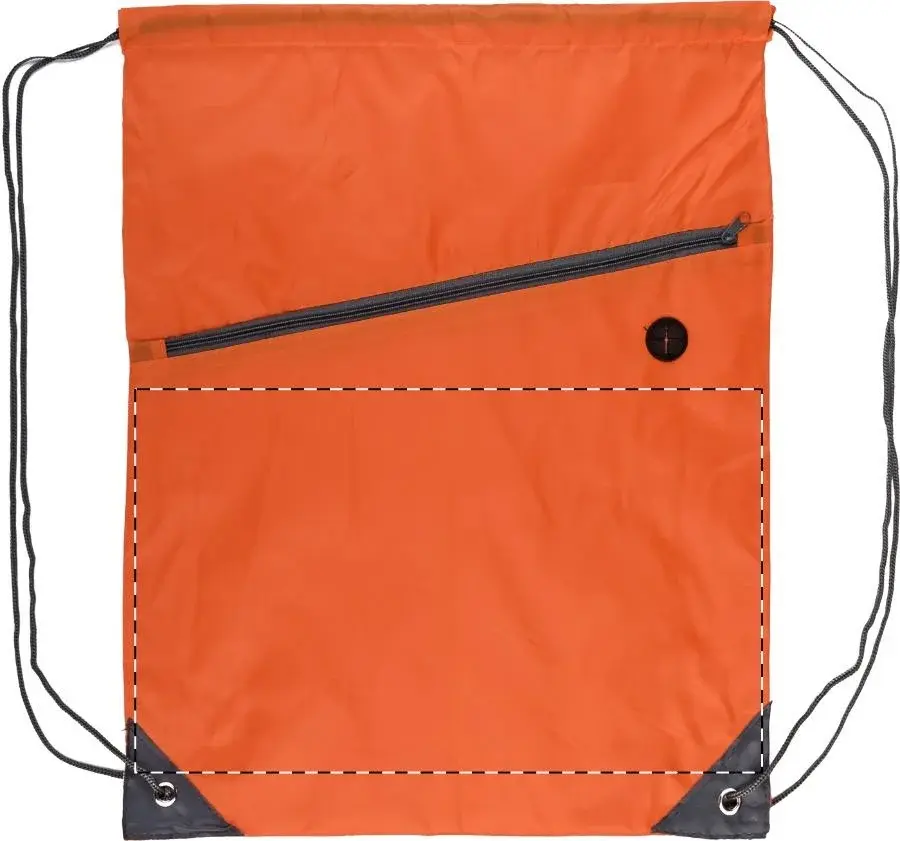 Print position: Front - below the zip