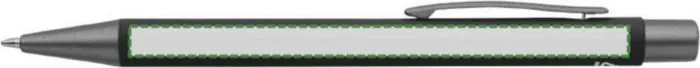 Print position: Beside the clip, for right-handed use
