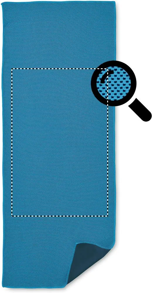 Print position: Towel - front - textured section